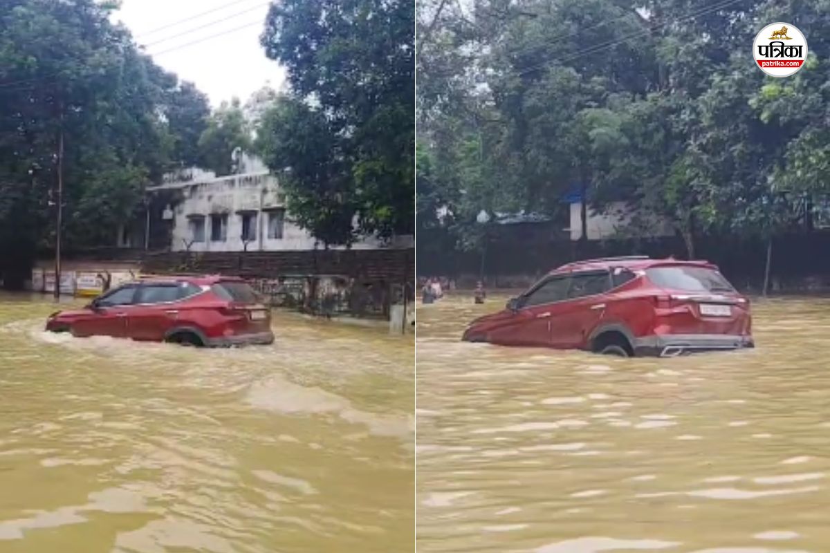OMG MOMENT! थोड़ी सी चूक और डूब सकती थी कार, वीडियो ने सबको चौंकाया…