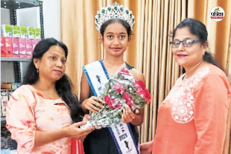 बस्तर की बेटी पंक्ति बनीं मिस टीन इंडिया 2025 (फोटो सोर्स- पत्रिका)