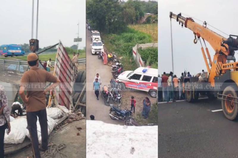 Delhi Mumbai 8 Lane Express way Accident