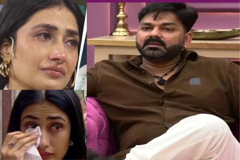 Dhanashree eyes red and Cried bitterly on pawan singh exit Rise and fall show