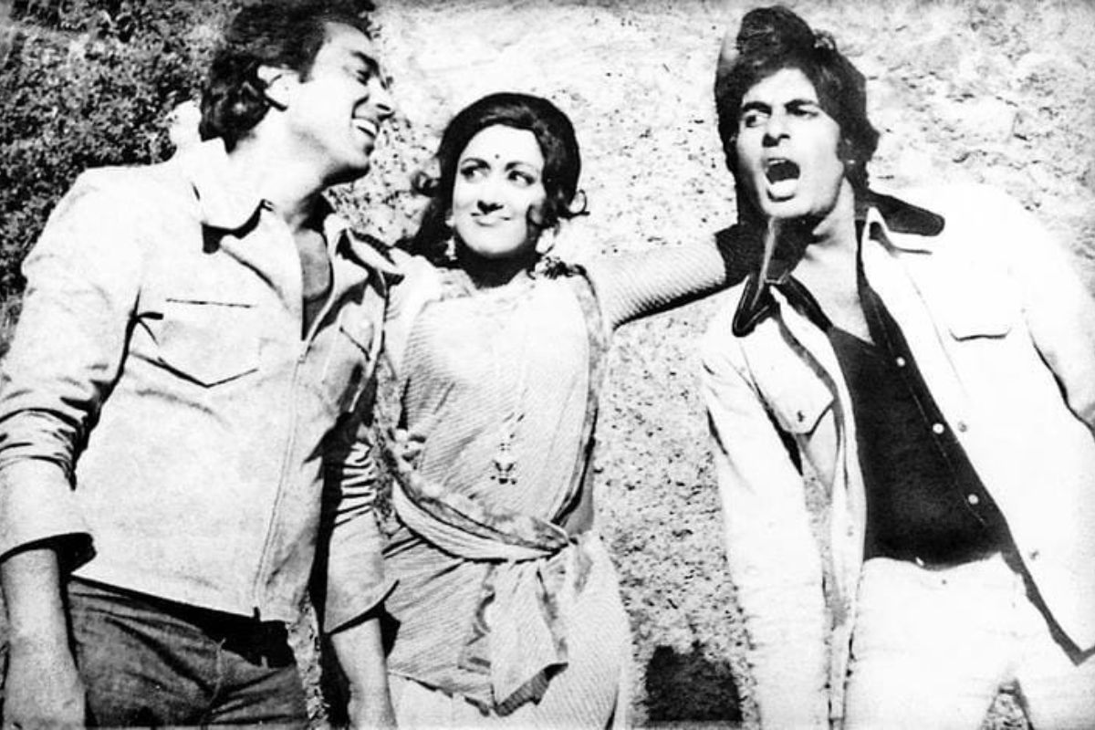 Sholay Film BTS Photo