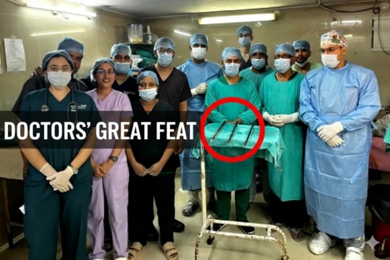 Indore MY Hospital doctors save youth from jaws of death (Photo Source: Patrika Input)