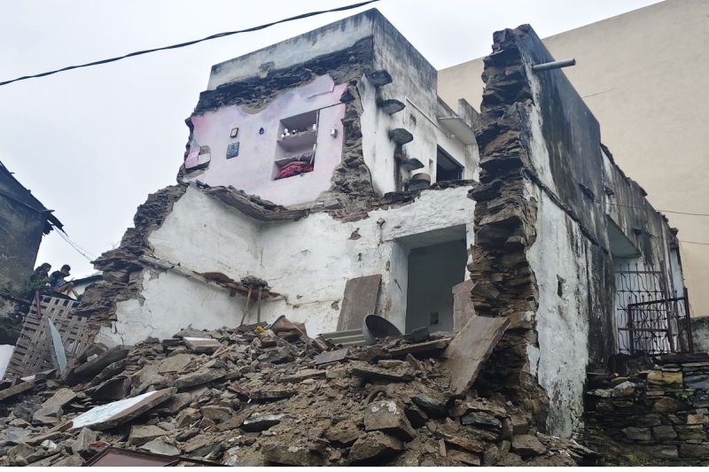 Heavy Rain Effect in kumbhalgarh