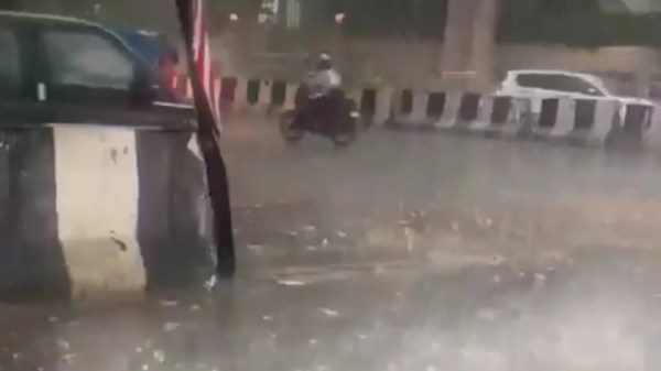 अक्टूबर में बारिश का मौसम (फोटो सोर्स- पत्रिका वीडियो ग्रैब)