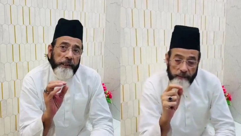 आईएमसी प्रमुख तौकीर रजा गिरफ्तार (फोटो सोर्स- 'X' farrukhabad वीडियो ग्रैब)