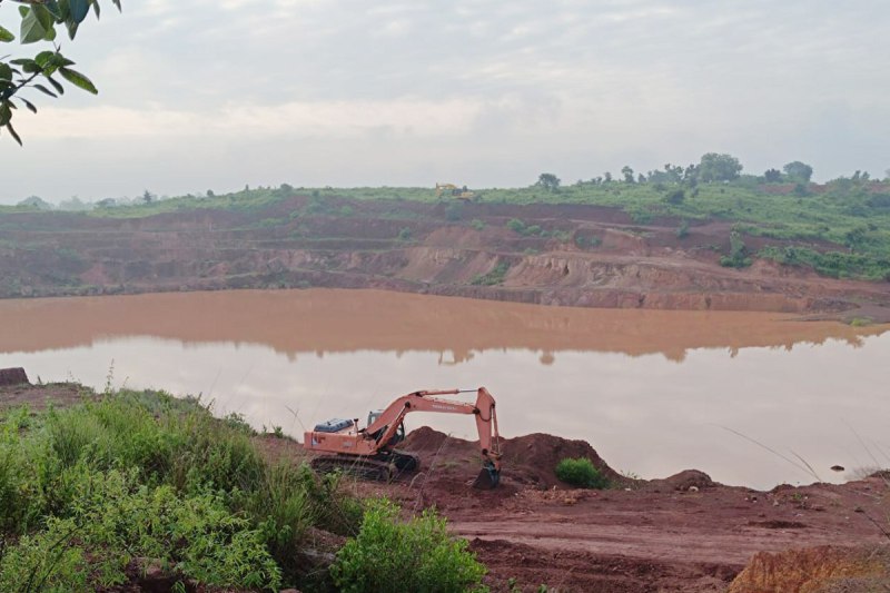 Protest against bauxite mining in the city