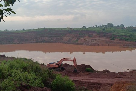 Protest against bauxite mining in city