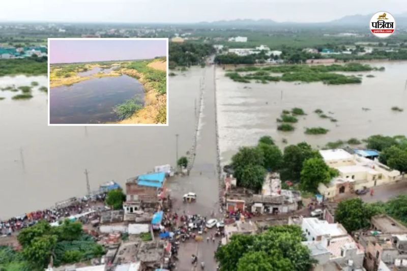 Rajasthan Barmer Farmers are happy with arrival of water in Luni-Sukdi river about 900 agricultural wells will be recharged