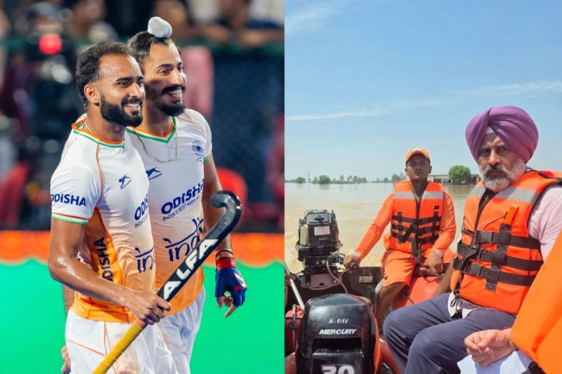 परगट सिंह और भारतीय हॉकी खिलाडी (फोटो- IANS)