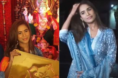 Poonam Pandey at Ganpati Celebration