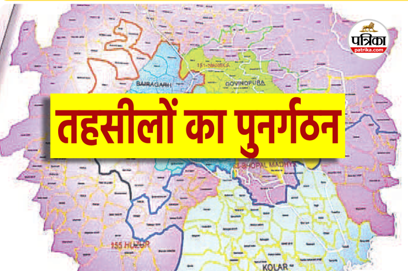 Reorganization of tehsils