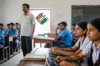 teachers protest against blo duty Election Commission mp news