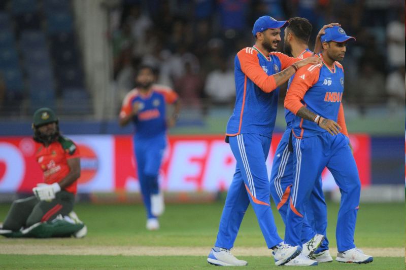 Suryakumar yadav and axar patel during asia cup 2205 super 4 india vs ban t20 match