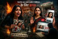 Delhi Police Arrest 22 year old girl in obsession with School principal Woman teacher objectionable photo viral