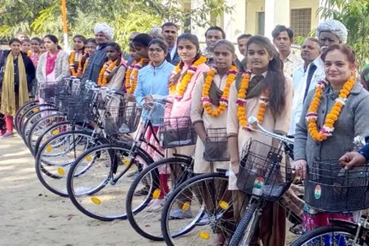 Girls in class 9 will get bicycles only after half the session is over.