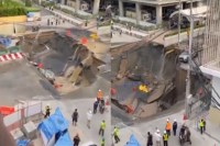 bangkok Road suddenly collapse