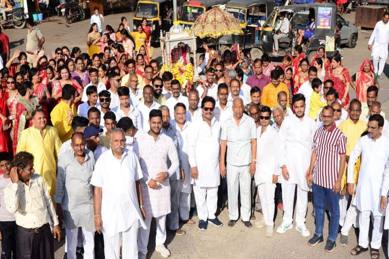 अग्रसेन महाराज की निकाली शोभायात्रा,विजेताओं को किया पुरस्कृत