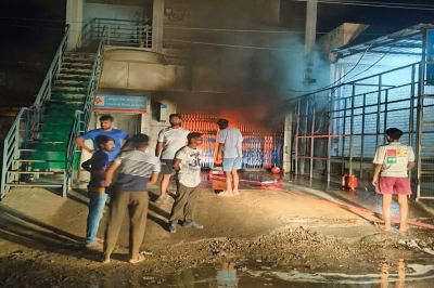 अशोकनगर बैंक शाखा में लगी आग, कम्प्यूटर-फर्नीचर जलकर खाक