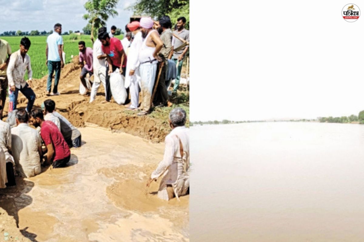 Ghaggar river dam broke