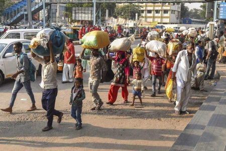 panchayat rule workers migration stop initiative damoh mp news
