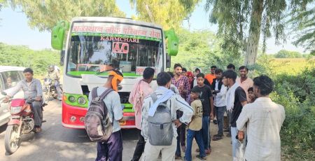 Public transport bus again goes out of control, hits couple walking to Salasar