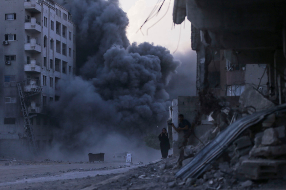 Israel bombs Gaza City