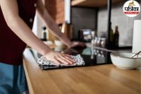 how to clean dirty kitchen slab, how to clean oily kitchen slab, Kitchen hacks,