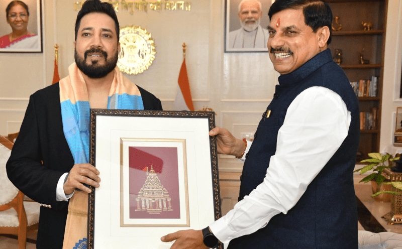 Mika Singh met Chief Minister Mohan Yadav at CM House