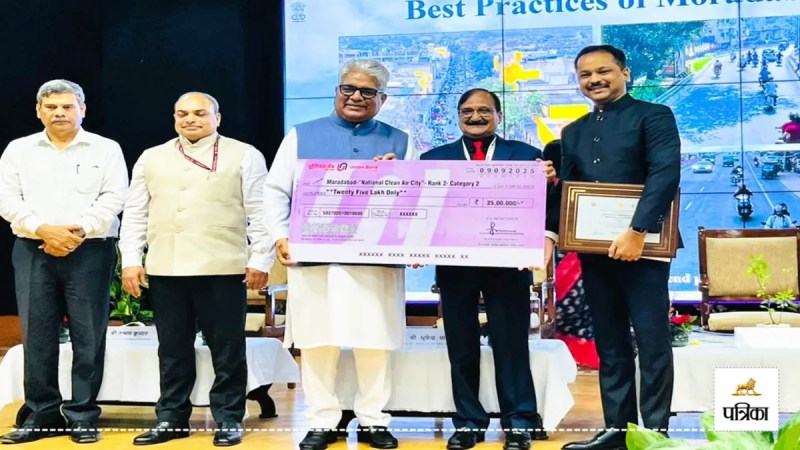 moradabad Swachh Vayu Sarvekshan survey second rank india first up