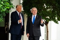 Benjamin Netanyahu with Donald Trump