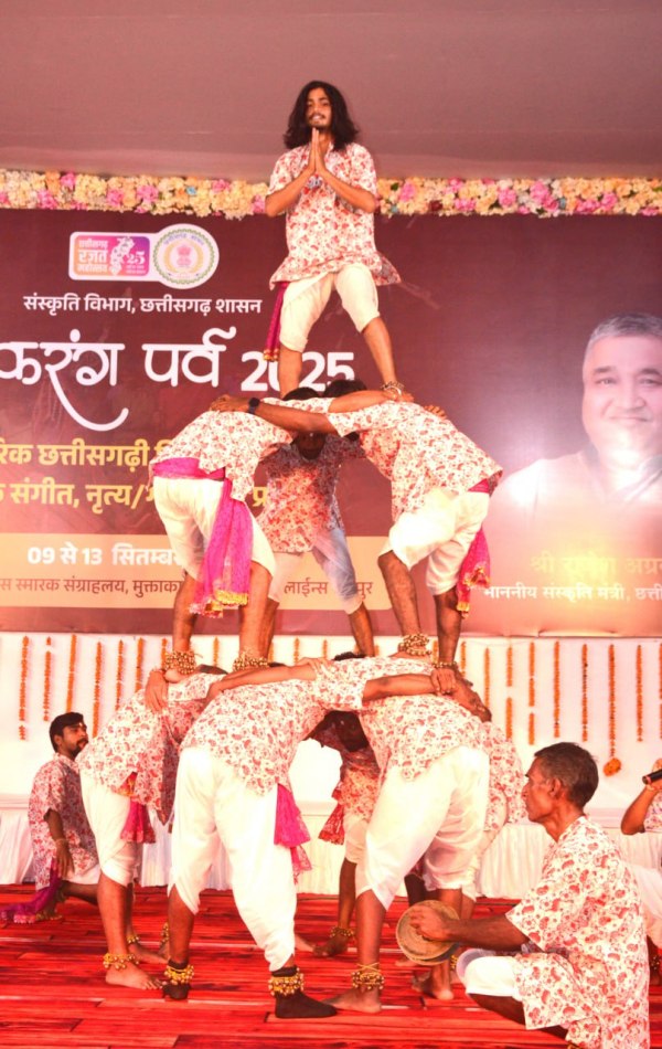 ताल, लय और उत्साह से गूँजी छत्तीसगढ़ी संस्कृति, ऐसा था पंथी का जुनून, देखें Photo..(photo-patrika)