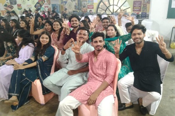 Students rejoice at the fresher's party