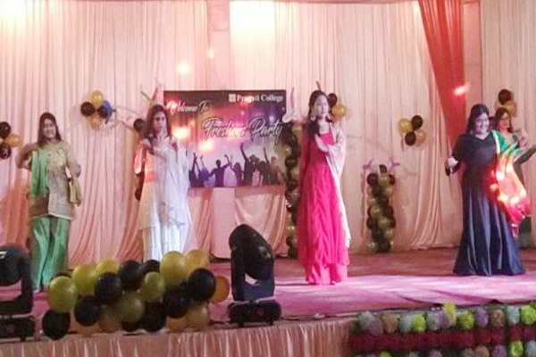 Students rejoice at the fresher's party