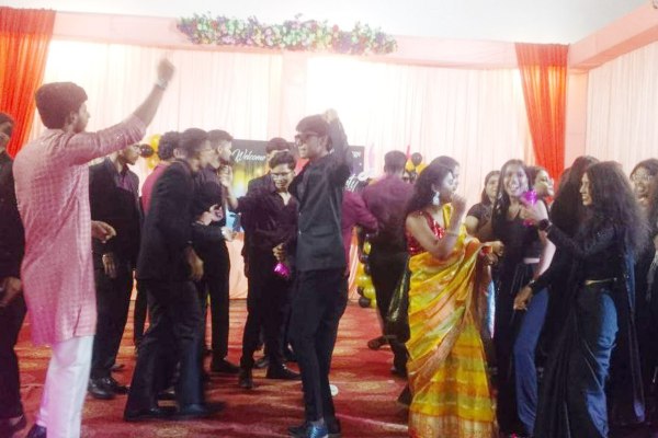 Students rejoice at the fresher's party