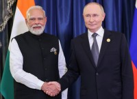 Indian Prime Minister Narendra Modi and Russian President Vladimir Putin