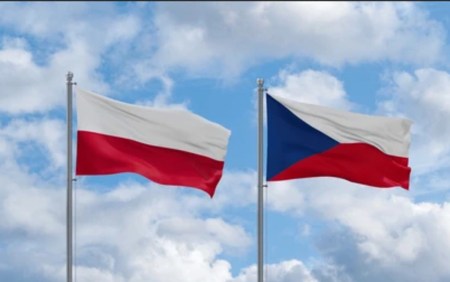Poland and Czech Republic flags