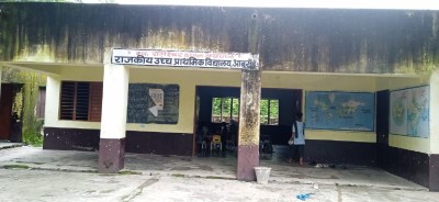 बूरोड. वाल्मीकि बस्ती स्थित राजकीय उच्च प्राथमिक विद्यालय।