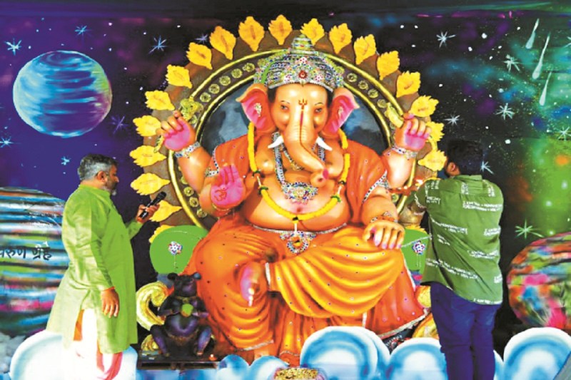 105 साल पुरानी गणेश झांकी में संकल्प (Photo source- Patrika)