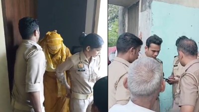 sambhal govt clerk quarter girl rescued 6 hours chandausi tehsil