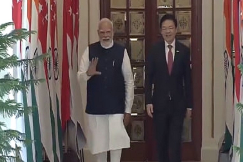 Singapore PM Lawrence Wong and PM Modi