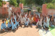 Due to the dispute between the teachers, the school gate was locked