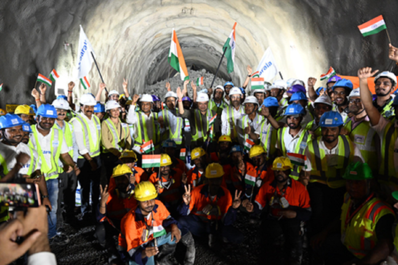 Bullet train tunnel inaugurated in mumbai