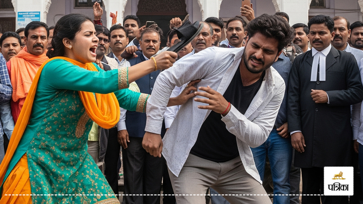 triple talaq wife beats husband with slipper court fight rampur