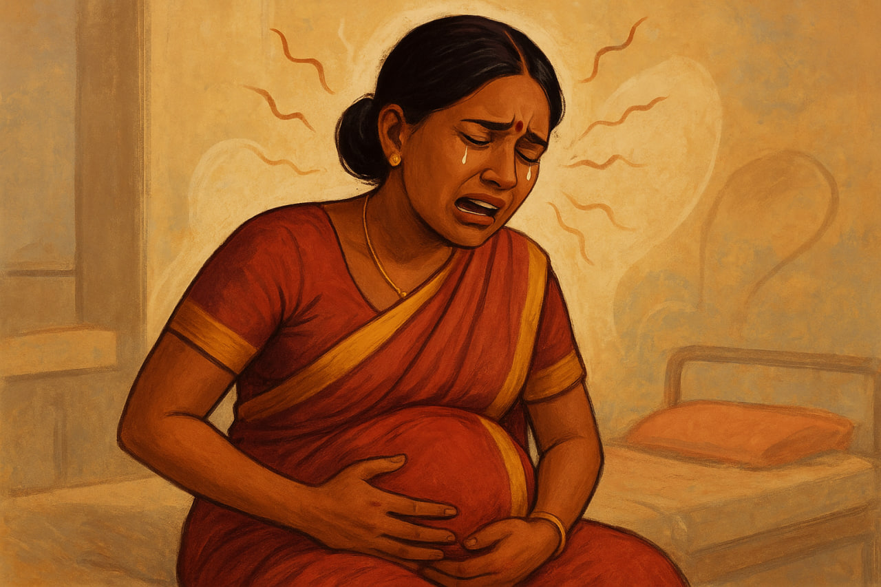 pregnant woman dies stuck in flood due to non-availability of boats