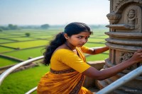 women didn't wanted to go to inlaws house climbed tower in bihar