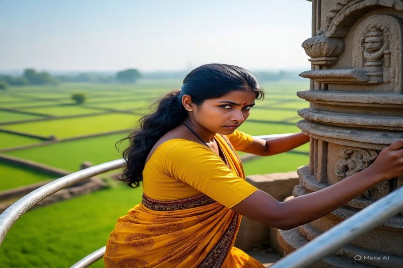 women didn't wanted to go to inlaws house climbed tower in bihar