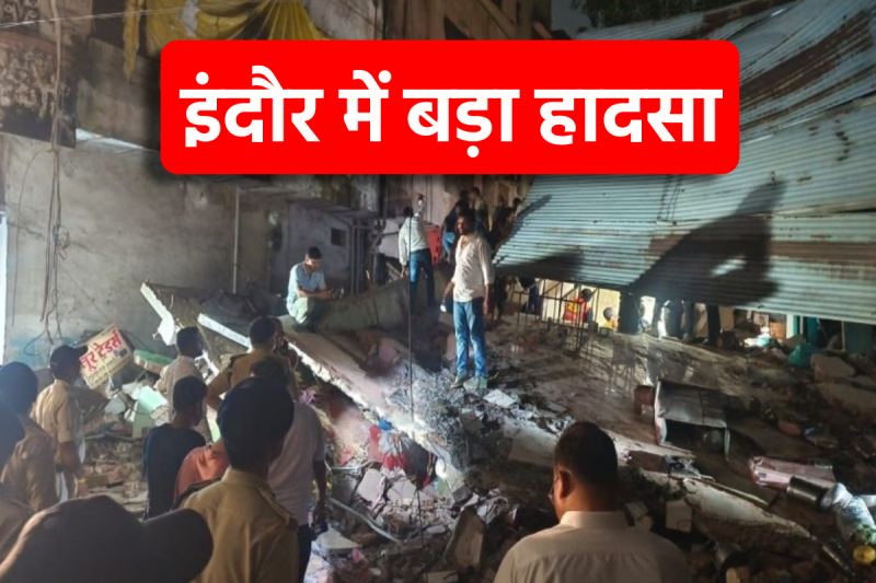 Indore three-storey building collapses