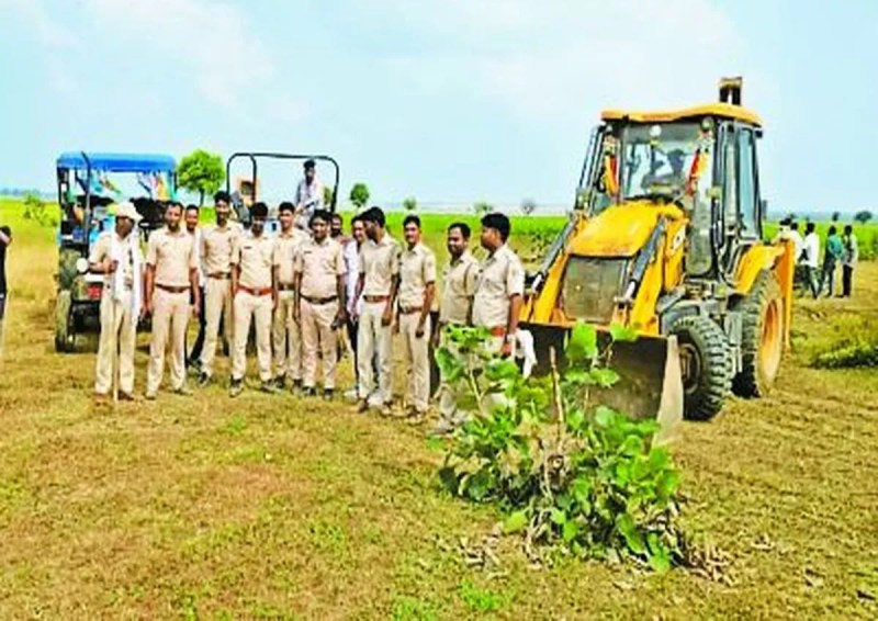कुछ भूमि जिसपर सरसों बुवाई की तैयारी की गई थी, उस पर भी ट्रेंच खुदाई करवाकर 162 बीघा जमीन को अतिक्रमण मुक्त करवाया गया।