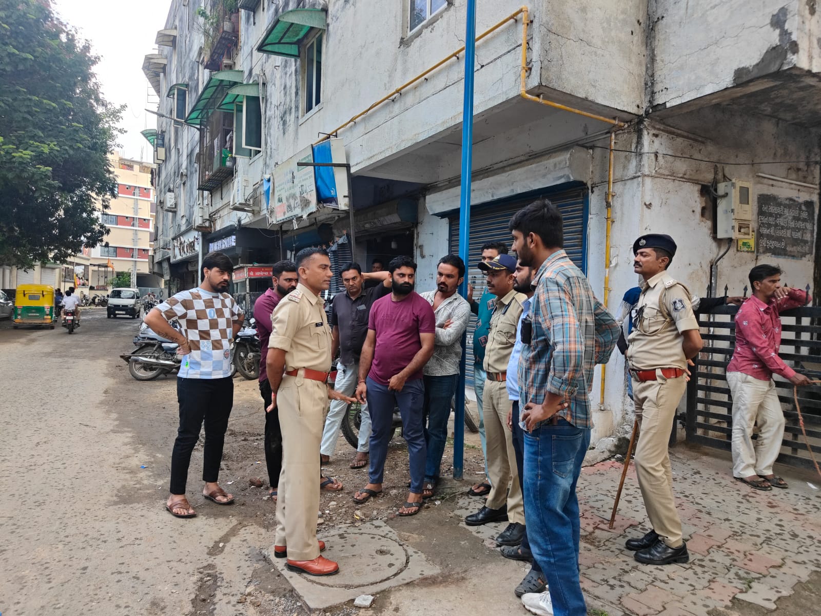 चांदखेड़ा में भटकते मवेशियों को पकड़ा