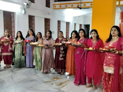 राम मंदिर सहित विभिन्न वार्डो में की गई मॉ करवा